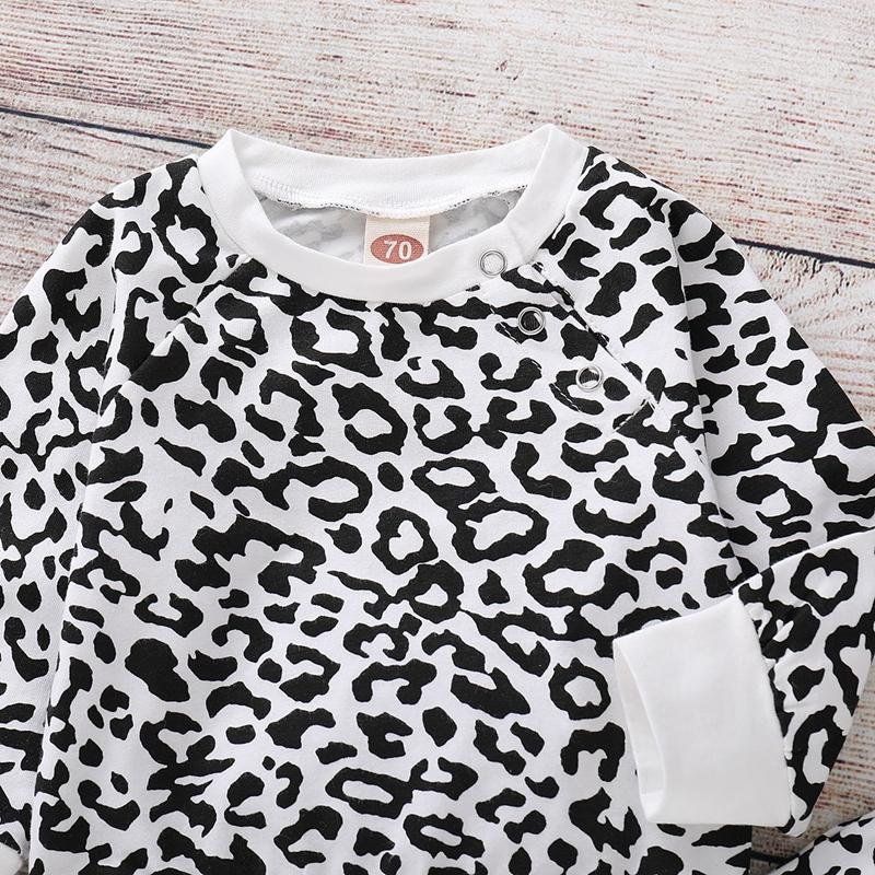 2-piece Leopard Sweatshirt & Pants for Baby Girl - PrettyKid