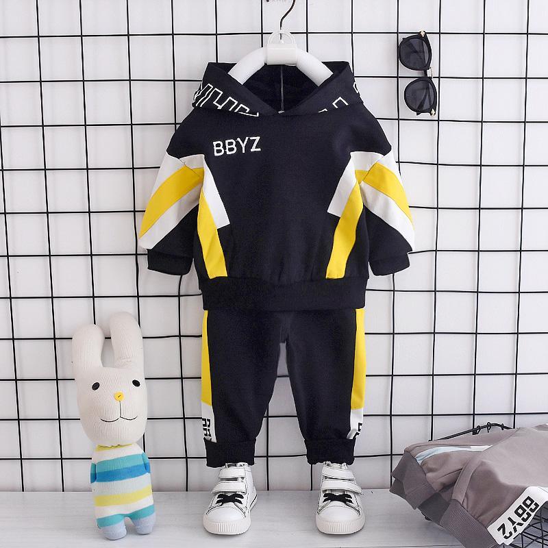 2-piece Color-block Hoodie & Pants for Children Boy - PrettyKid