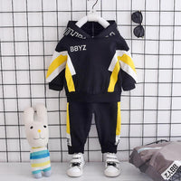 2-piece Color-block Hoodie & Pants for Children Boy - PrettyKid