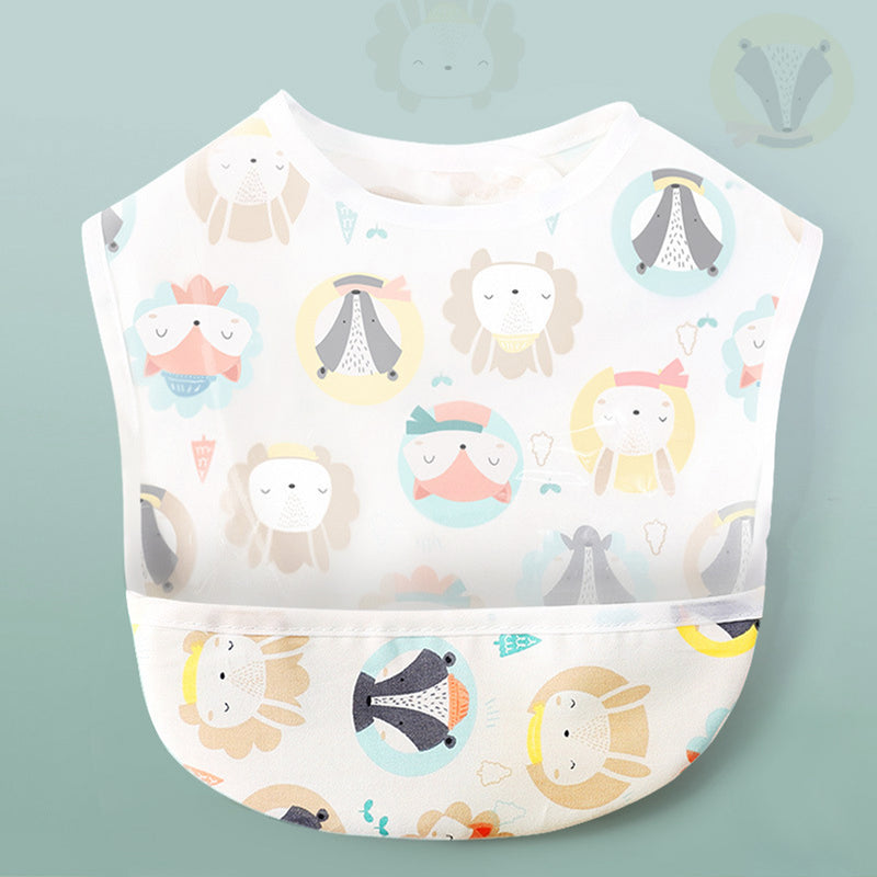 Wholesale baby Bibs newborn cotton fabric waterproof breathable petal snap bib saliva towel in Bulk - PrettyKid