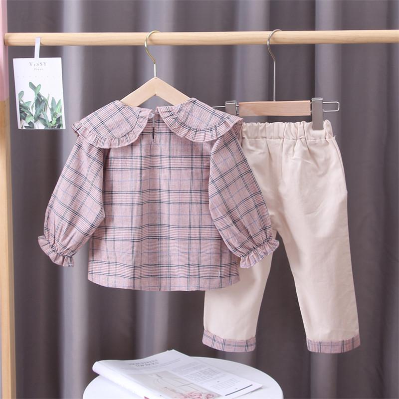 2-piece Plaid Shirts & Pants for Toddler Girl - PrettyKid