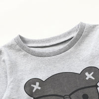 2-piece Bear Pattern Sweatshirts & Pants for Baby Boy - PrettyKid