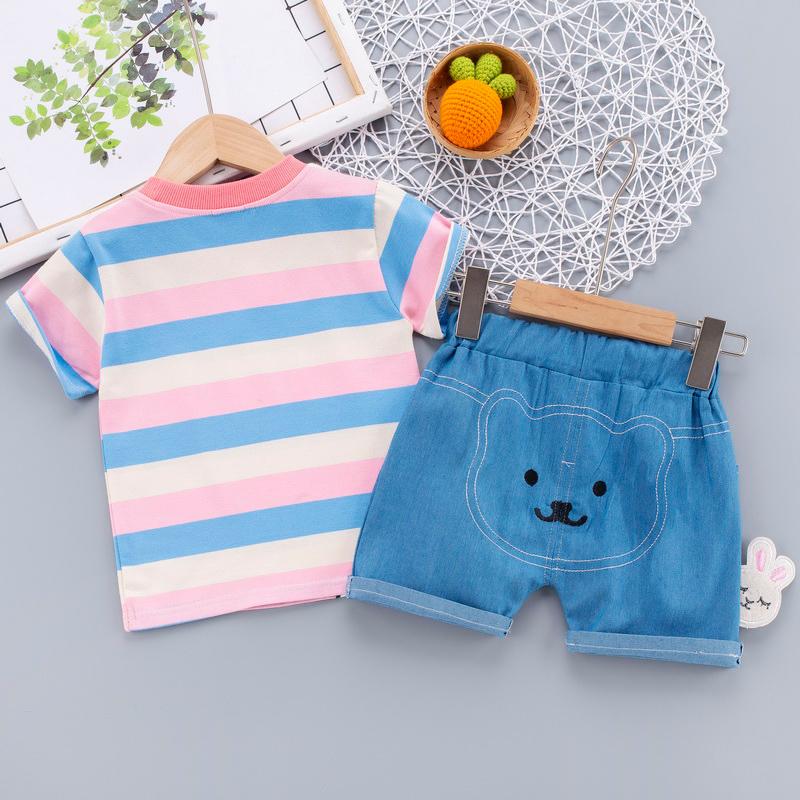2-piece Rabbit Pattern T-shirt & Shorts for Toddler Girl - PrettyKid