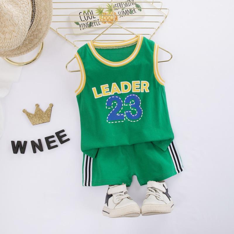 2-piece Numbers Pattern Vest & Shorts for Children Boy - PrettyKid