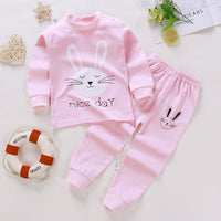 2-piece Cartoon Design Pajamas Sets for Toddler Girl - PrettyKid