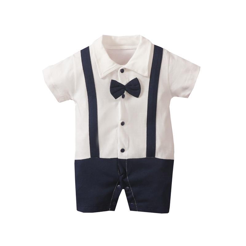 Baby Boy Gentleman Romper - PrettyKid