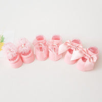 3-piece Cotton Bowknot Decor Antiskid Baby Socks Wholesale children's clothing - PrettyKid