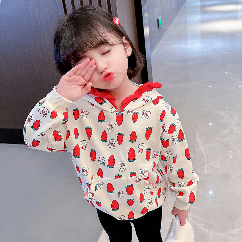 9months-6years Toddler Girl Blouses Hoodie 2022 Spring New Wholesale Girls Clothes - PrettyKid