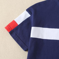 Toddler Boy Sporty Colorblock T-shirt & Shorts Wholesale Children's Clothing - PrettyKid