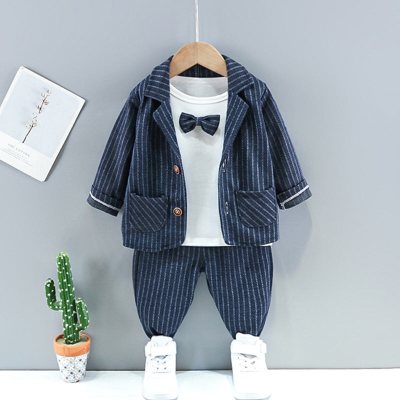 12months-4years Baby Toddler Boy Sets Children's Clothing Wholesale Boys Three-Piece Suit - PrettyKid
