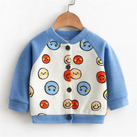 Smiley Pattern Coat for Children Boy - PrettyKid