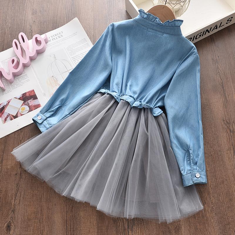 Color-block Patchwork Tulle Dress for Toddler Girl - PrettyKid