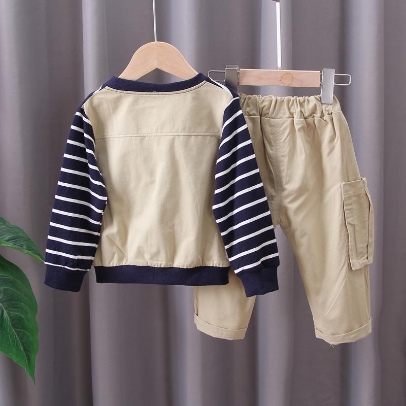 2-piece Stripes Coat & Pants for Children Boy - PrettyKid