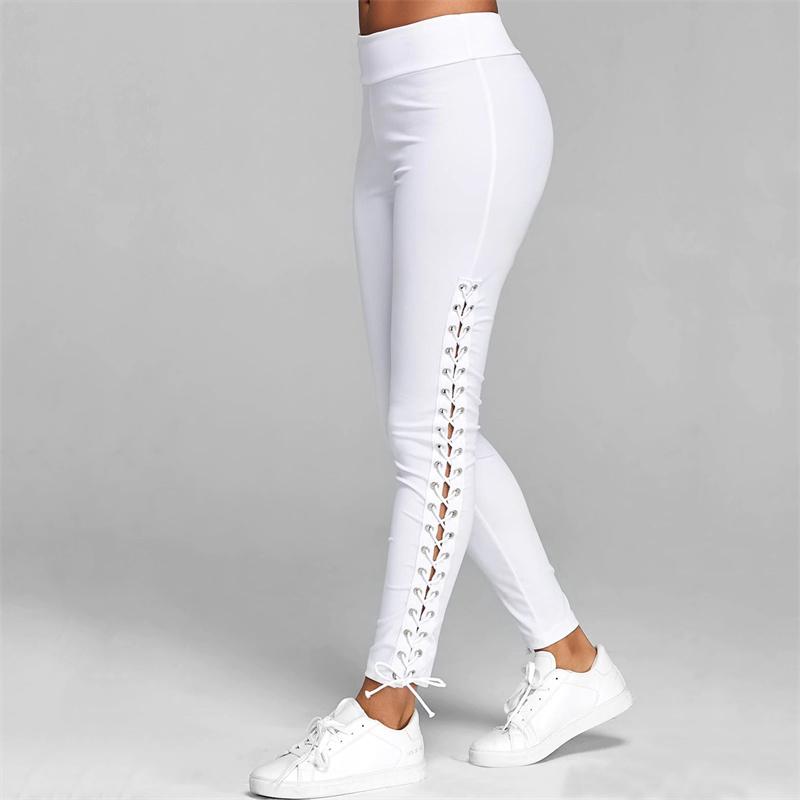 Women Casual Solid Color Close-fitting Pants - PrettyKid
