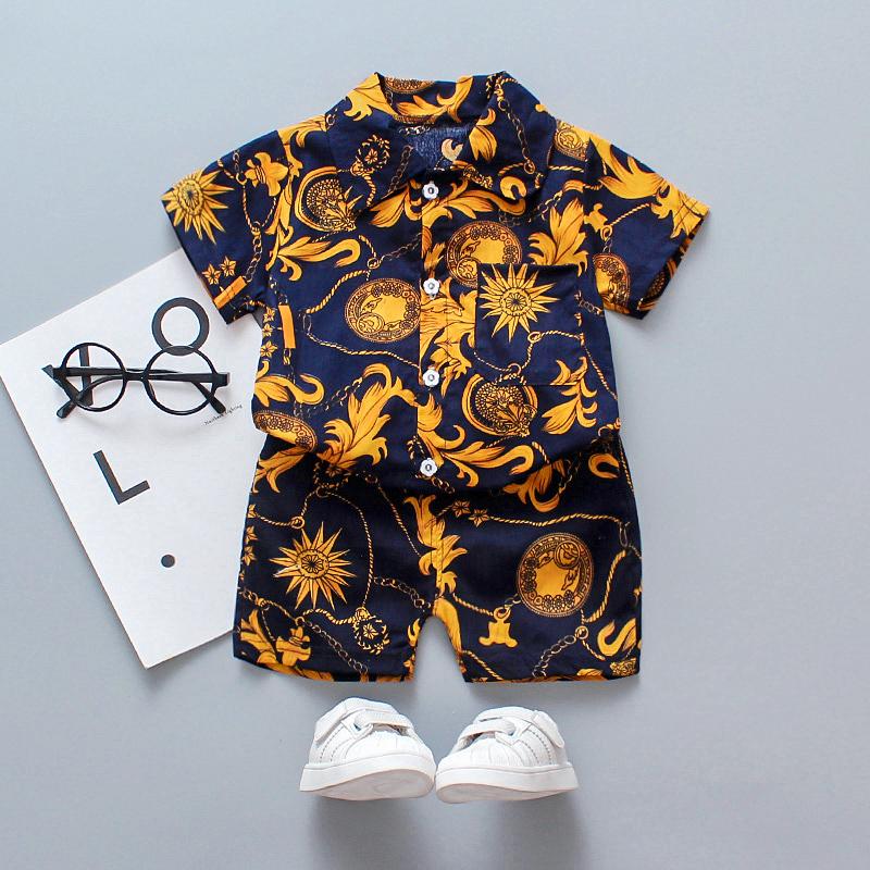 2-piece Short Sleeve Shirt & Shorts for Children Boy - PrettyKid