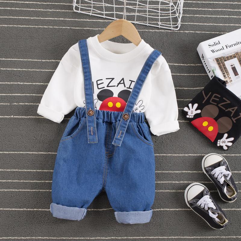 2-piece Sweatshirt & Bib Pants for Toddler Boy Children's Clothing - PrettyKid