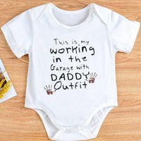 Baby Love Letter Cotton Summer Bodysuit - PrettyKid