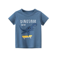 Grow Boy Dinosaur Pattern T-shirt - PrettyKid