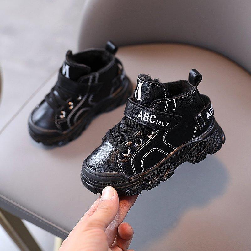 Velcro Fleece-lined Children Shoes for Baby Boy - PrettyKid
