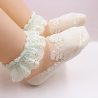 Lace Ruffled Breathable Socks Wholesale children's clothing - PrettyKid