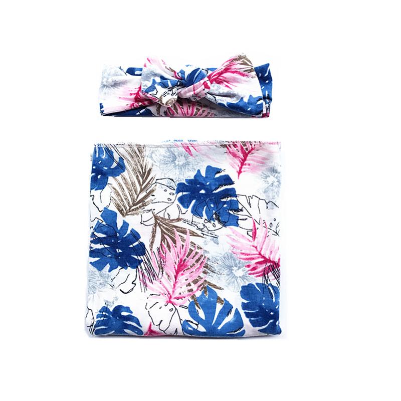 2-Piece Floral Wrapping Towel and Headband Set - PrettyKid