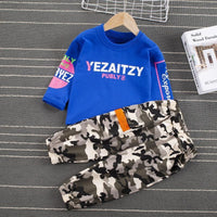 2-piece Sweatshirt & Camouflage Pants for Children Boy - PrettyKid