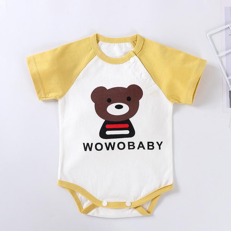 Baby Animal Pattern Summer Bodysuit - PrettyKid