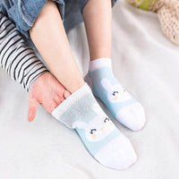 5-piece Cartoon Design Mesh Socks - PrettyKid