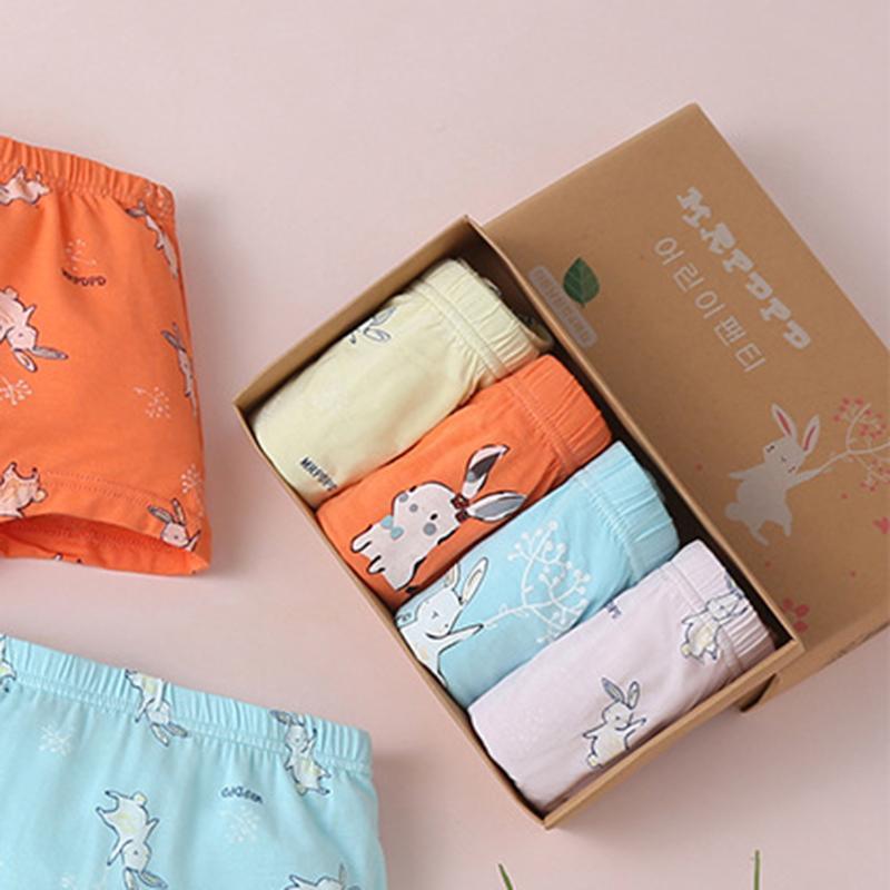 Toddler Boy 4pcs Rabbit Pattern Panties - PrettyKid