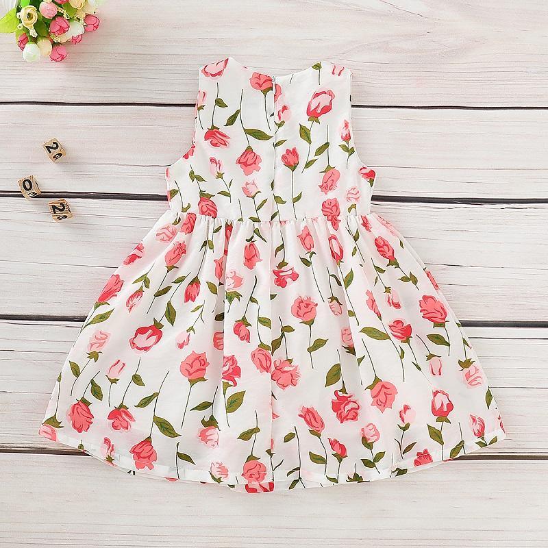 Grow Girl Sleeveless Floral Print Dress - PrettyKid