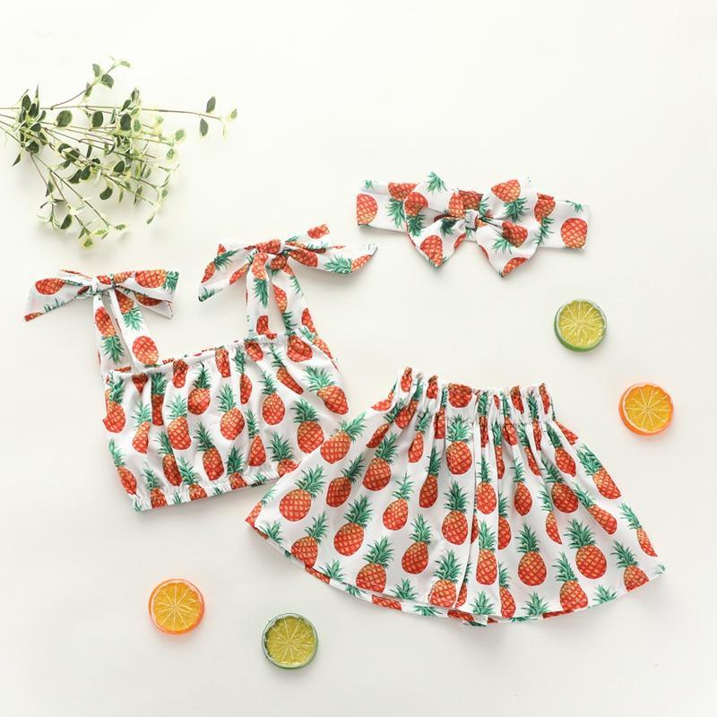 Grow Girl Pineapple Print Dress Set - PrettyKid