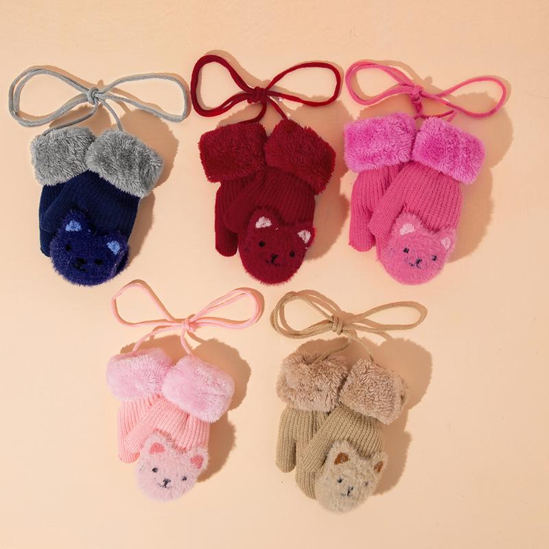 Bear Pattern Children's Gloves for Children - PrettyKid
