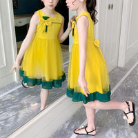 Bowknot Mesh Dress for Girl - PrettyKid