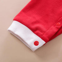 Baby Boys Girls Christmas Santa Claus Long Sleeve Jumpsuit - PrettyKid