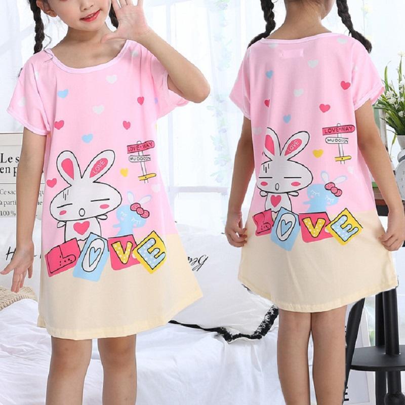 Cartoon Design Pajamas Dress for Girl - PrettyKid