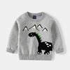 18M-6Y Toddler Boys Cartoon Pattern Round Neck Pullover Sweater Wholesale Boys Clothes