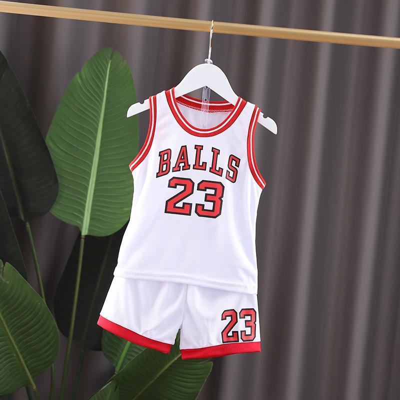 2 Pieces Basketball Tank & Shorts for Children Boy - PrettyKid