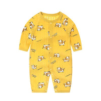 Baby Boy Cartoon Bow Print Jumpsuit - PrettyKid