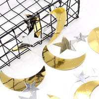 Moon and Star Garland Hanging String Children's Clothing - PrettyKid