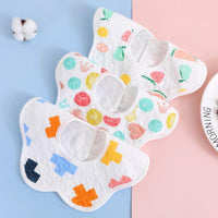 3pcs Cartoon Cotton Bibs - PrettyKid