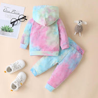 2-piece Tie dye Hoodie & Pants for Baby - PrettyKid