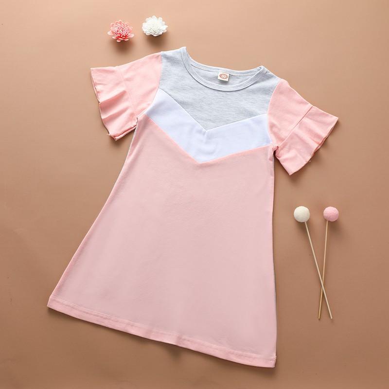 Toddler Girl Color-block Dress - PrettyKid