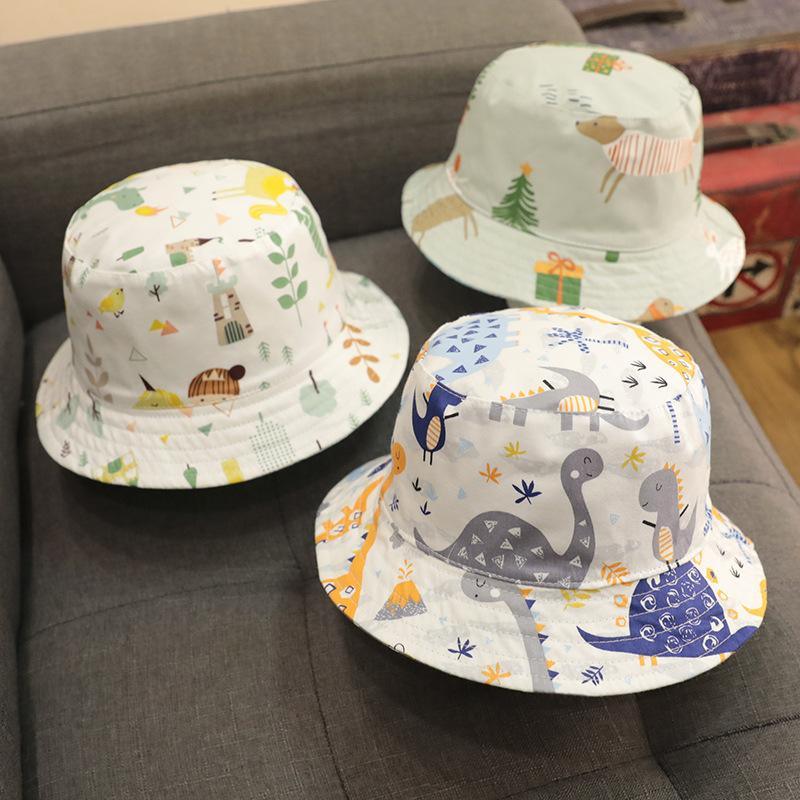 Double Side Bucket Hat Sun Visor Summer Fisherman Hat Children's Clothing - PrettyKid