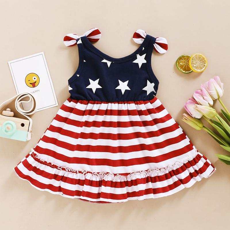 Toddler Girl Independence Day Cami Dress - PrettyKid