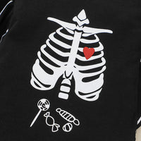 Baby Boys Cartoon Bat Heart Print Long Sleeve Halloween Jumpsuit Wholesale Baby Clothes Suppliers - PrettyKid