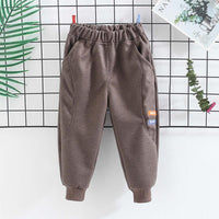 Solid Letter Knit Pants for Children Boy - PrettyKid