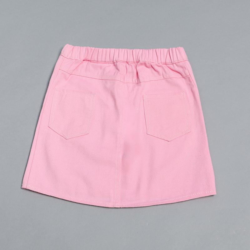 Grow Girl Solid Color Denim Tight Skirt - PrettyKid
