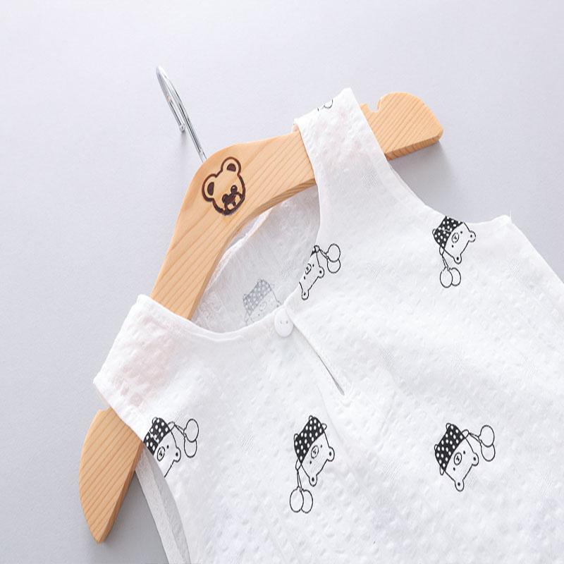 Grow Boy Lovely Bear Ribbed Short Suit - PrettyKid