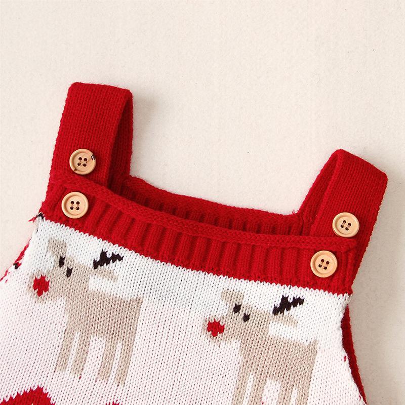 Christmas Elk Sling Jumpsuit for Baby - PrettyKid