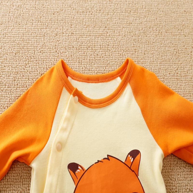 Fox Pattern Jumpsuit for Baby Girl - PrettyKid